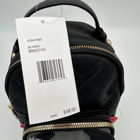 NWT Betsey Johnson Vampire Dog Mini Backpack Purse Puppy Dracula Kitsch - Picture 4 of 4